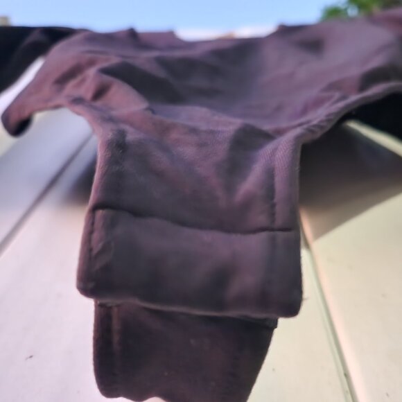 Free People Intimately Deep V-Neck Long Sleeve Thong Bodysuit S/M- BLACK - Picture 5 of 5